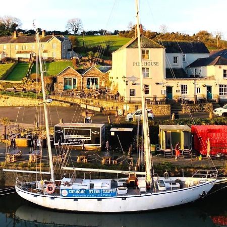 Stunning Yacht Sea Lion In Charlestown Harbour, Cornwall Hotel Kültér fotó
